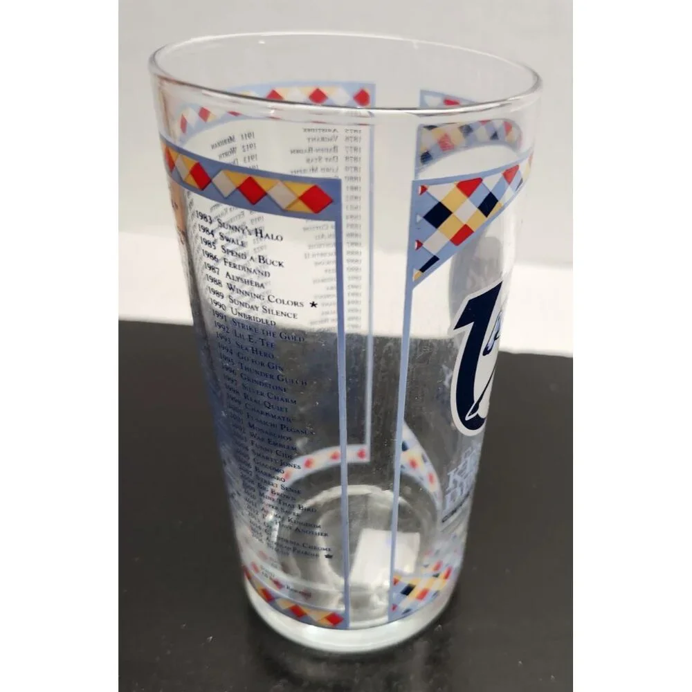 Kentucky Derby 2017 Official Collectible Glass With Previous Winners‎ List